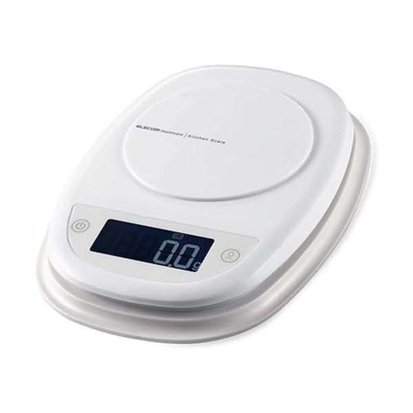 エレコム キッチンスケール 最大2kg 最小0.1g表示 ホワイト HCS-KS01WH