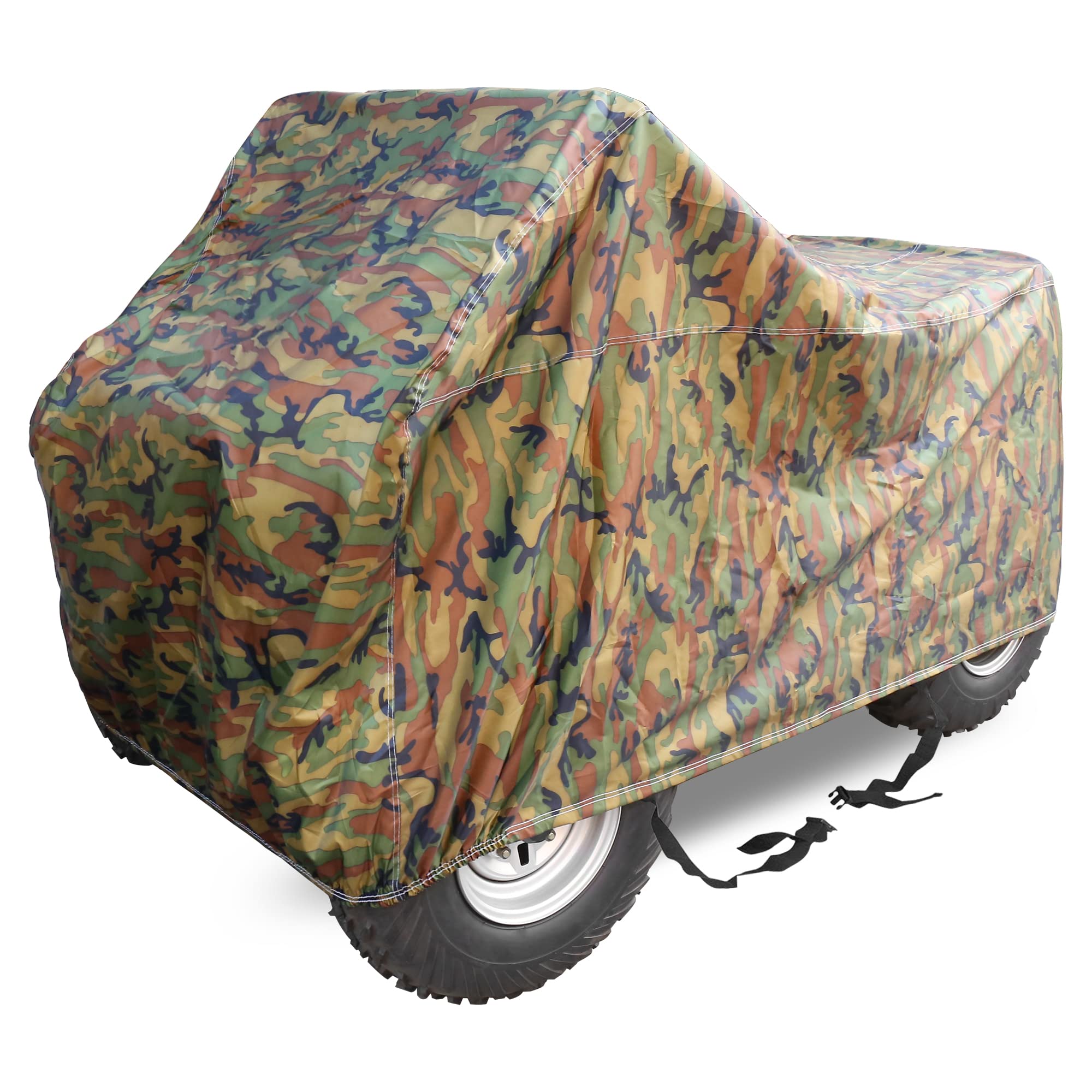 T防水カバー 屋外の日光雨耐性保護 XLサイズ カモフラージュカラー ATV 210x120x115 cm用