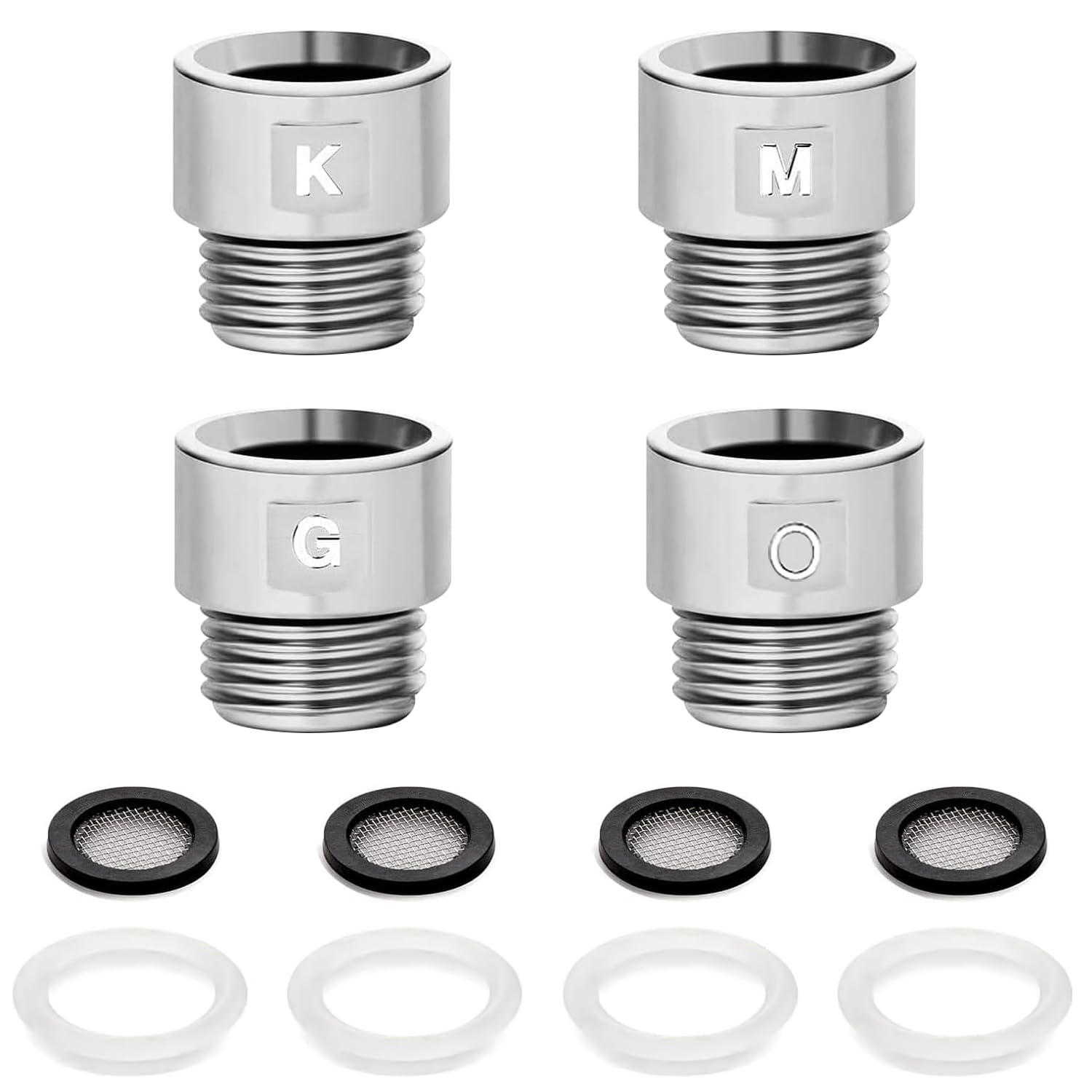 ReTa シャワーヘッド シルバー 取り付けアダプター付き シャワーヘッド用アダプター（GROHE用）