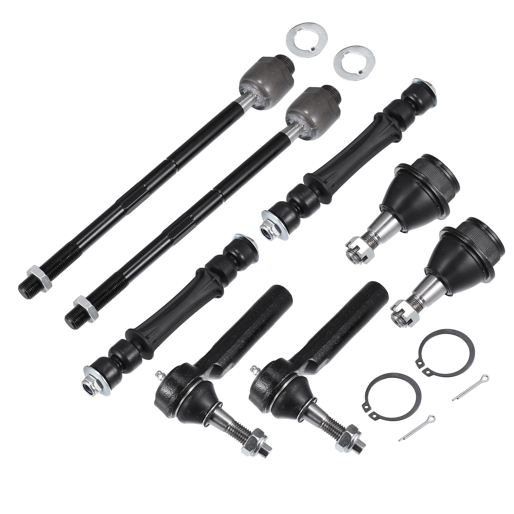 TCadillacに対応エスカレード2007-2009 GMCに対応ユーコン2007-2013用のフロントロアボールジョイント8個セット 品番K6541/K700432/EV800084/ES800223