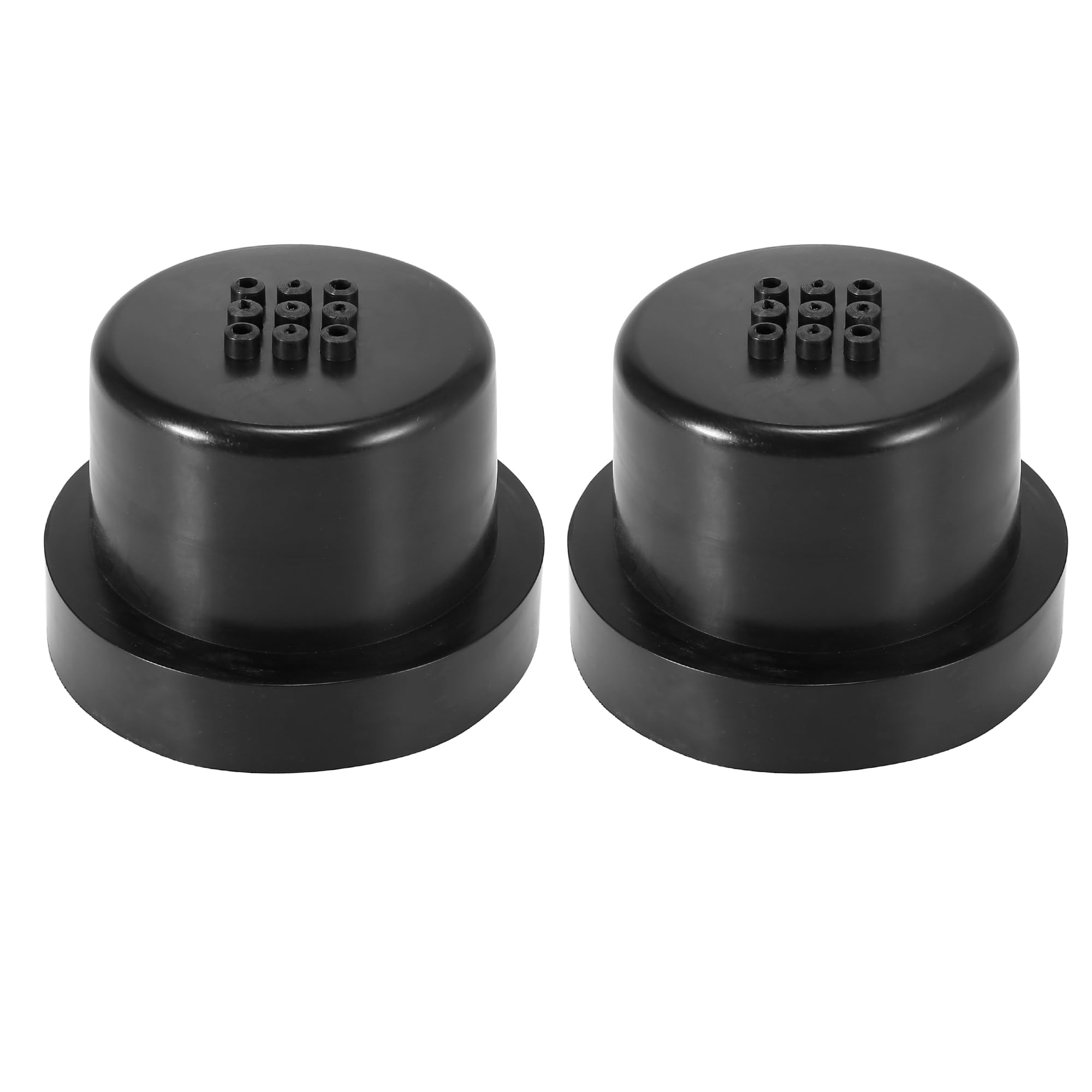X AUTOHAUX 車のLEDヘッドライトヘッドランプダストキャップカバー 90mm ユニバーサル ゴム 2個入り