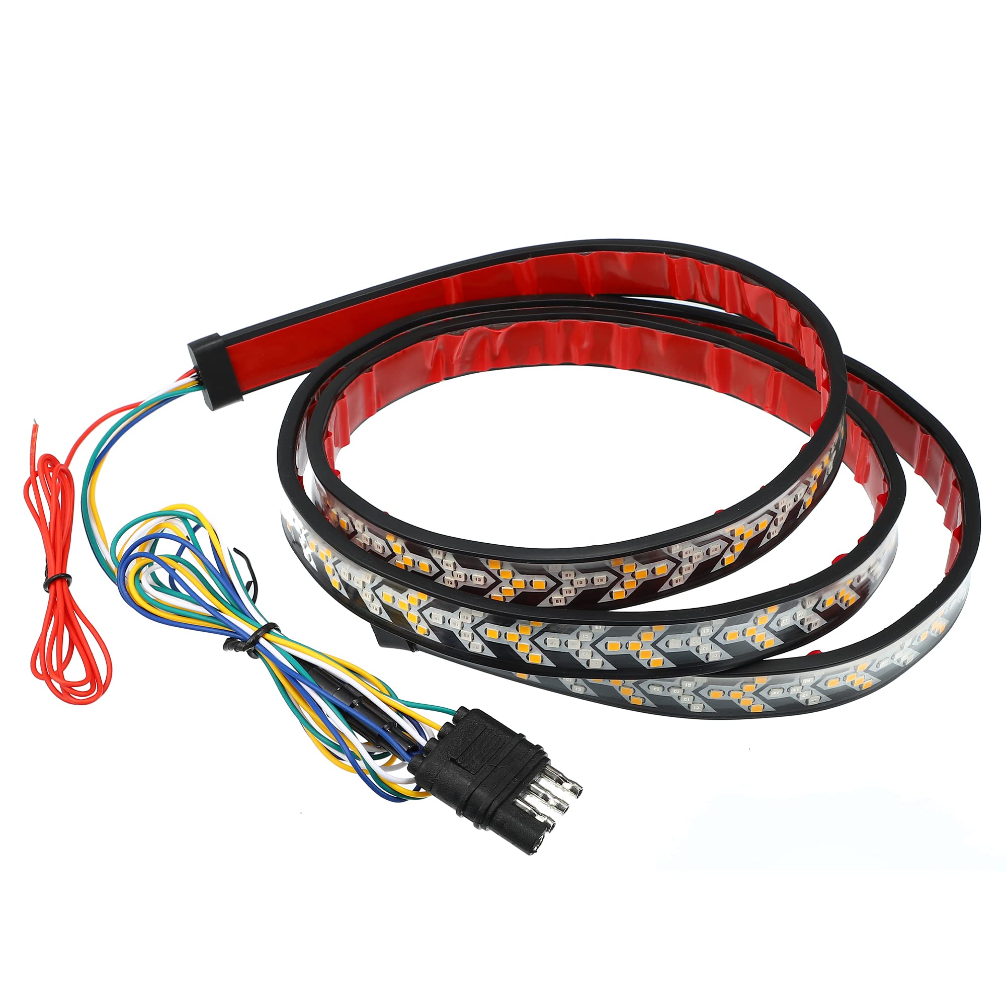 T528LED トラックテールゲートライトバーストリップ Arrow Sequen tia 雨合羽 パークストップウインカーテール 打ちきりともし火 貨物自動車トレーラ 短艇用 60in その他-日用品雑貨・文房具・手芸