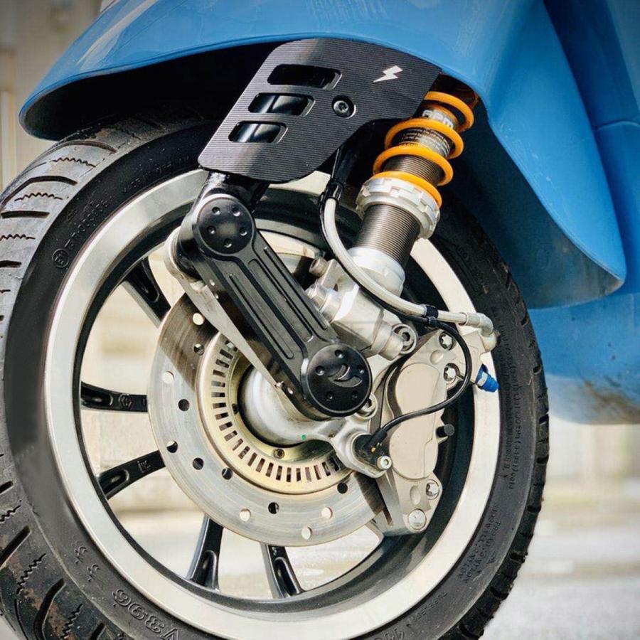 Vespa Sprint Primavera 1502013-2020黒いこと用CNCロッカーカバーフロントホイール