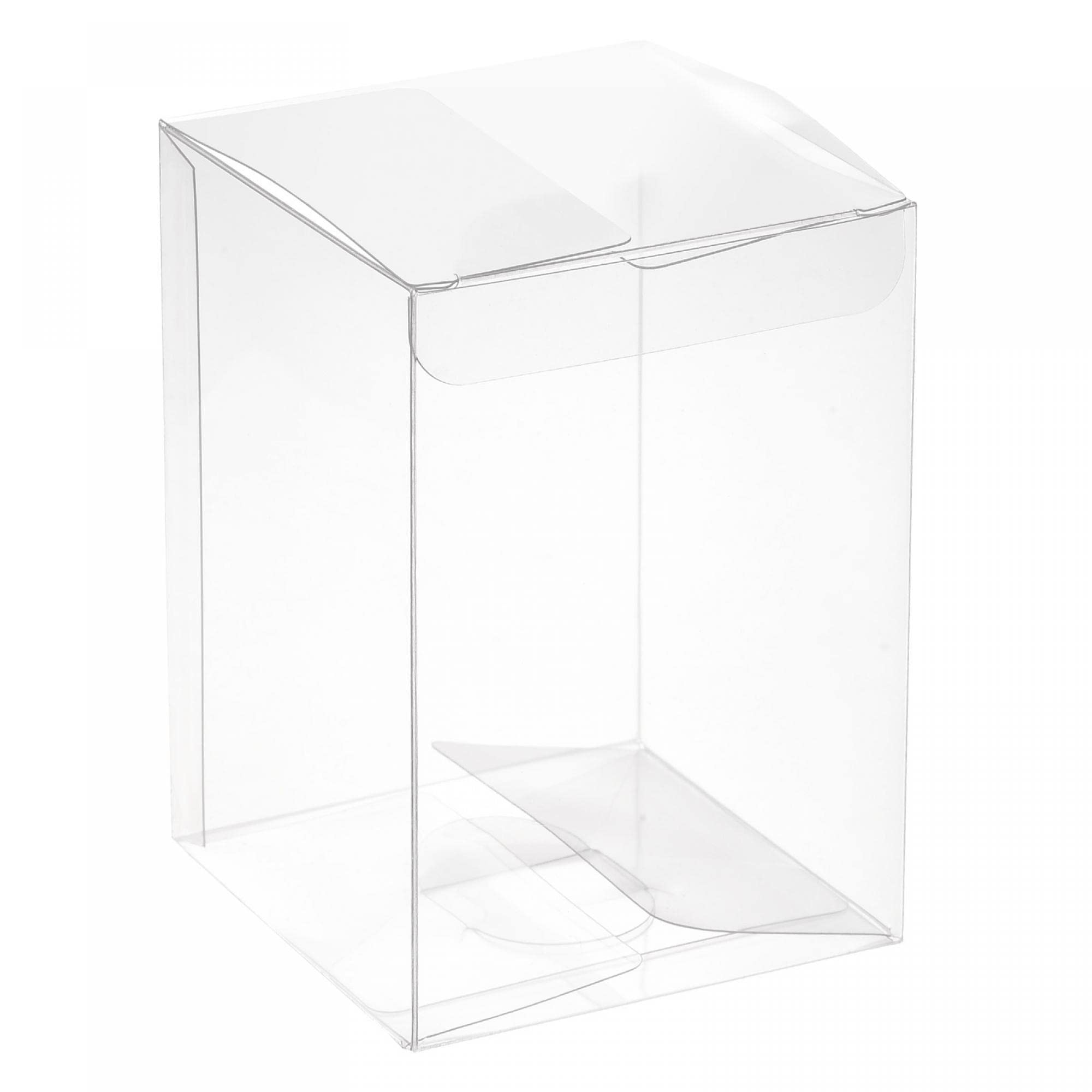 Tプラスチック小売ボックス ギフトボックス クリスマス 結婚式 パーティーラッピング用 クリア 70x70x100 mm 20個
