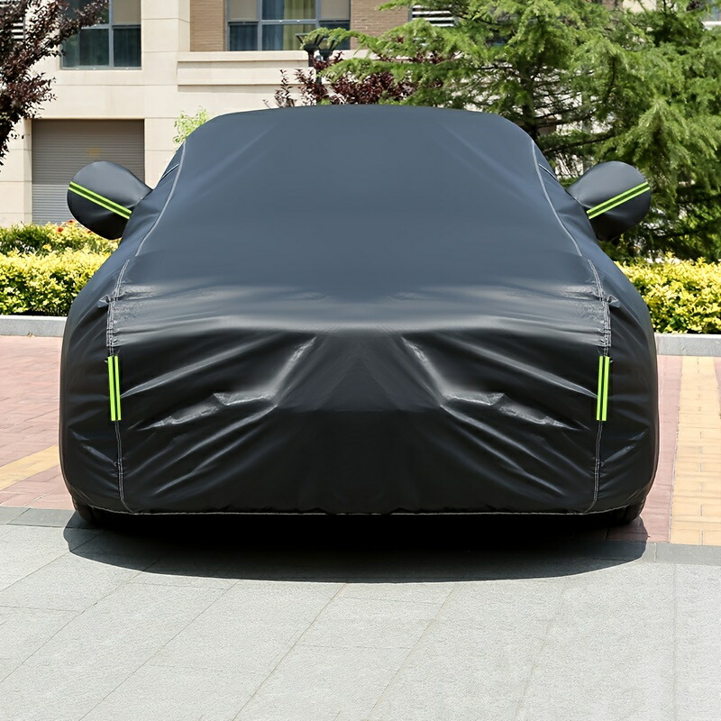 オックスフォードクロスカーカバープラスベルベットカーシェードサンプロテクション朦々たるのカーカバーサンシェード雨プロテクションフルカーカバーカーエクステリアアクセサリー