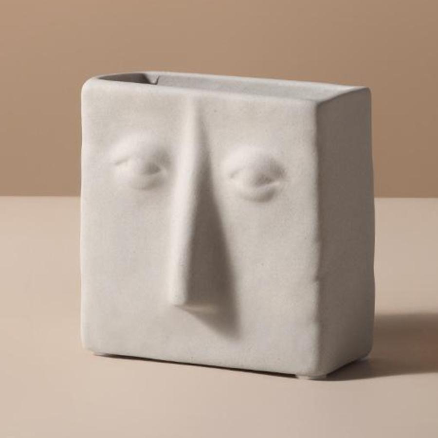 セラミック花瓶茎束フラワーホルダーミニ花瓶つぼみ花瓶9x9.5x4cm