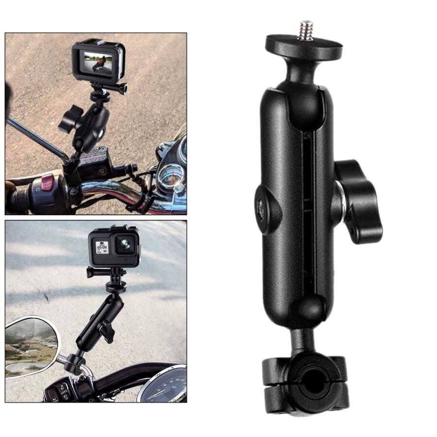 GoProHeroバックミラー極点用軽銀自動二輪車銀輪カメラマウントホルダー 日用品雑貨・文房具・手芸-その他