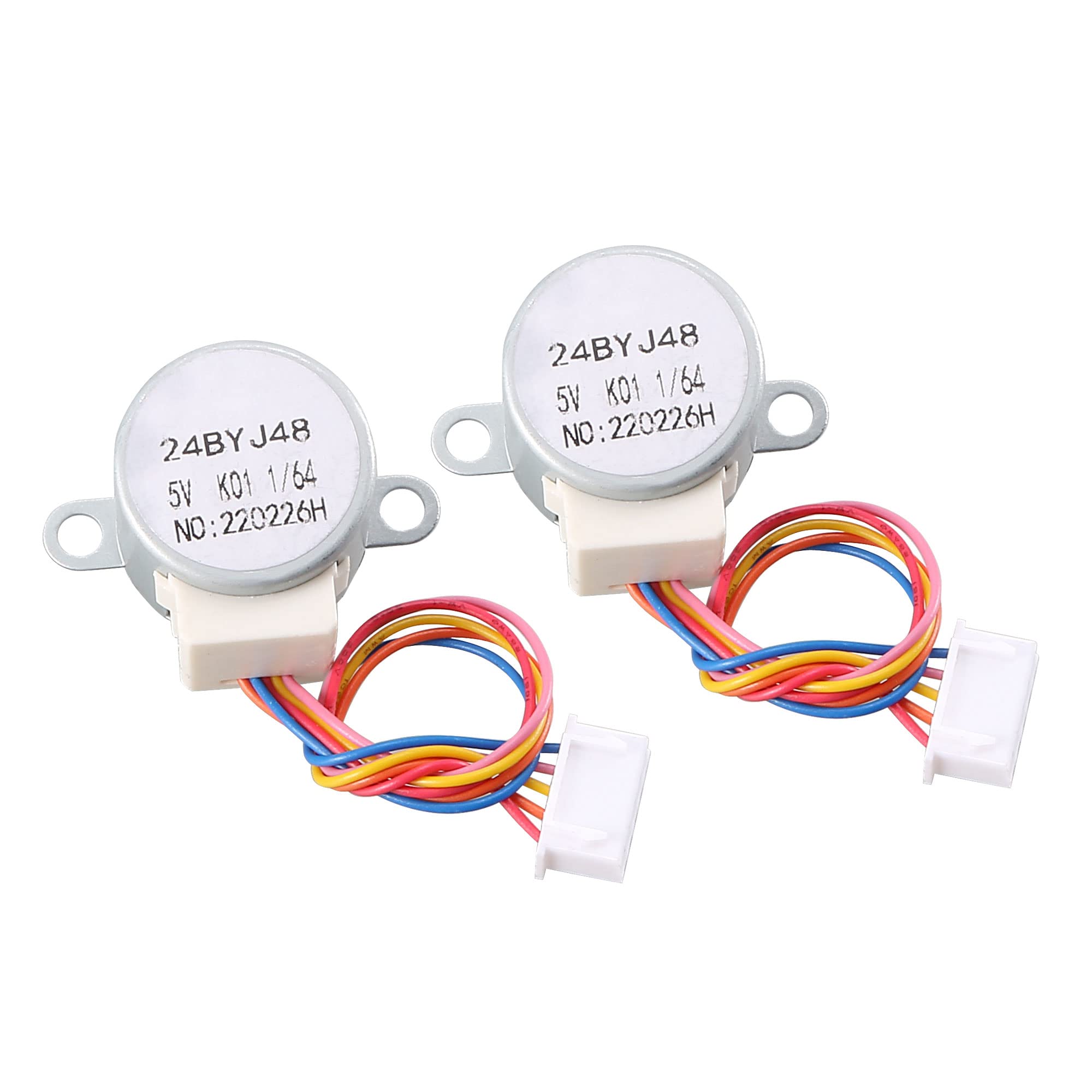 T 減速ステッピングモーター 24BYJ48 DC 5V 4相5線 減速比1/64 2個入り