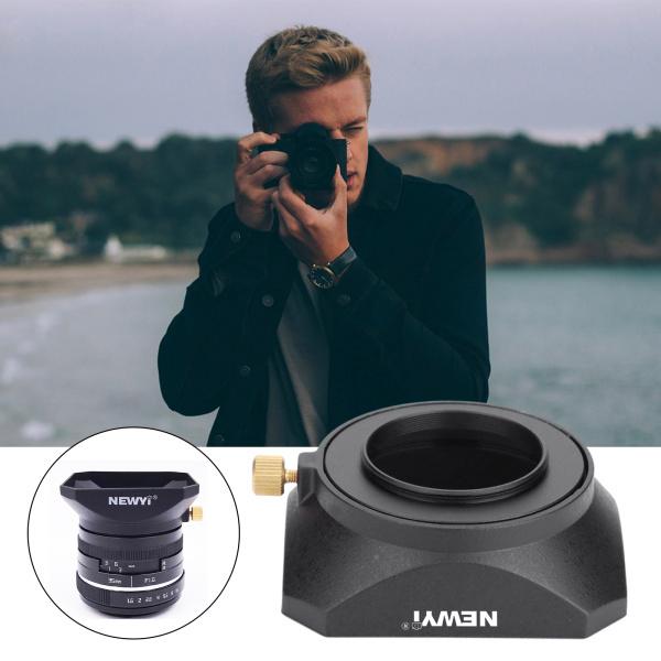 スクエアカメラレンズフードミラーレスカメラ用スクリューマウントプロテクター付き干渉光プラスチック、DSLR、取り付けが簡単 - 58mm｜エムーエムショップ