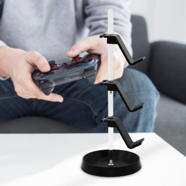 3 層ゲームコントローラースタンドホルダーヘッドフォンスタンドユニバーサルヘッドフォンゲームコントローラートレイデスクトップ Pp ディスプレイスタン｜エムーエムショップ