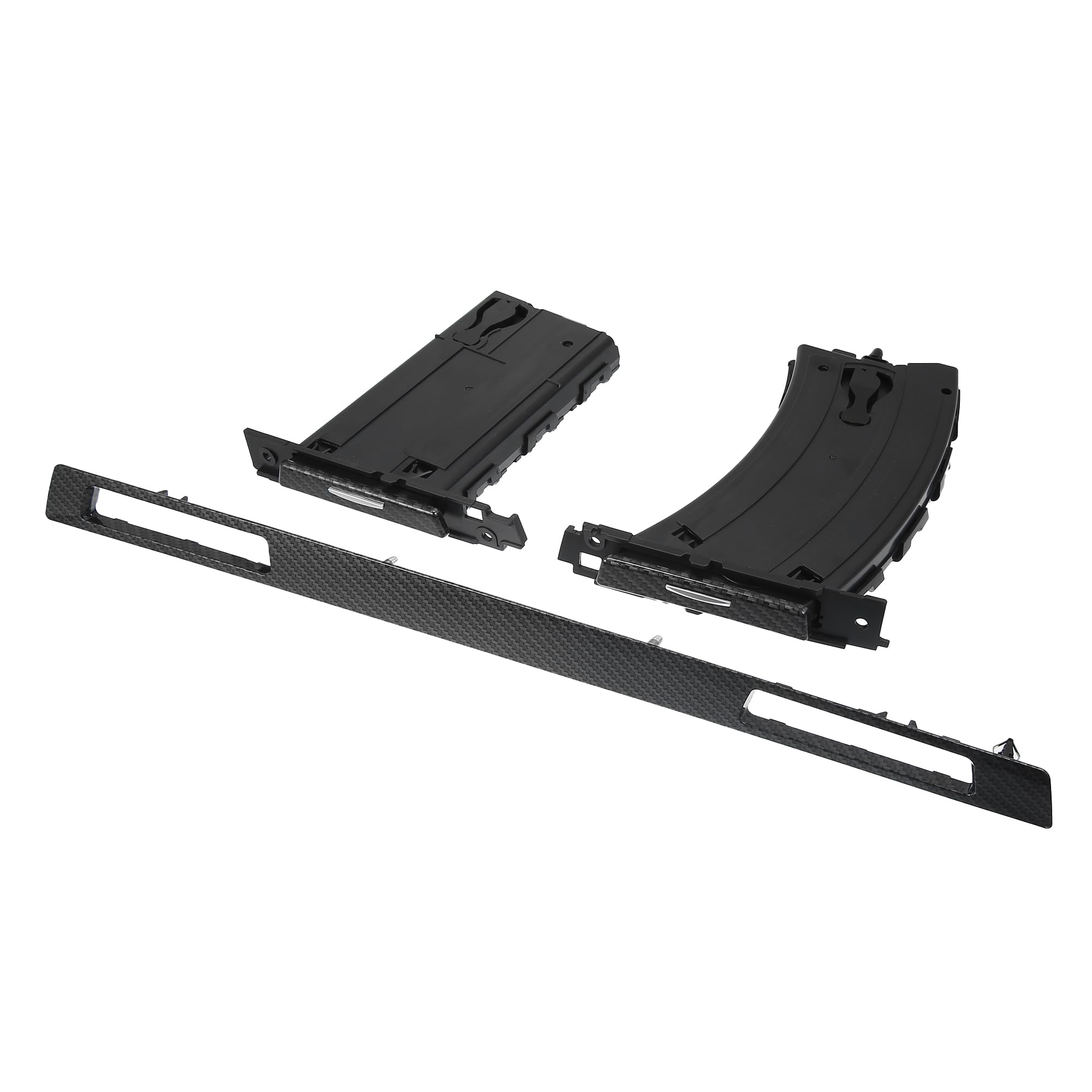 T カーカップホルダーセットトリム ダイバー 助手席側 B MWに対応 3 Series E90 E91 E92 E93に対応 05-14に対応 51459173469 51459173463 車のコパイロットカップドリンクホルダーパネル カーボンファイバーパターン 3個