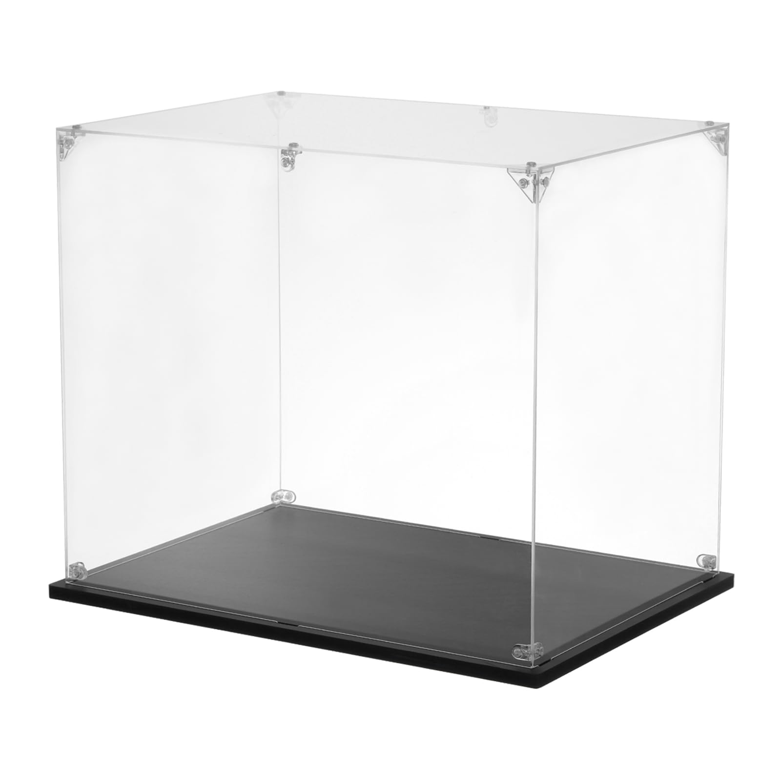 Tアクリルディスプレイケース 25x35x30cm クリアディスプレイボックス 組み立て式防塵ディスプレイボックス 収納オーガナイザー コレクタ ブル アクションフィギュア用|エムーエムショップ