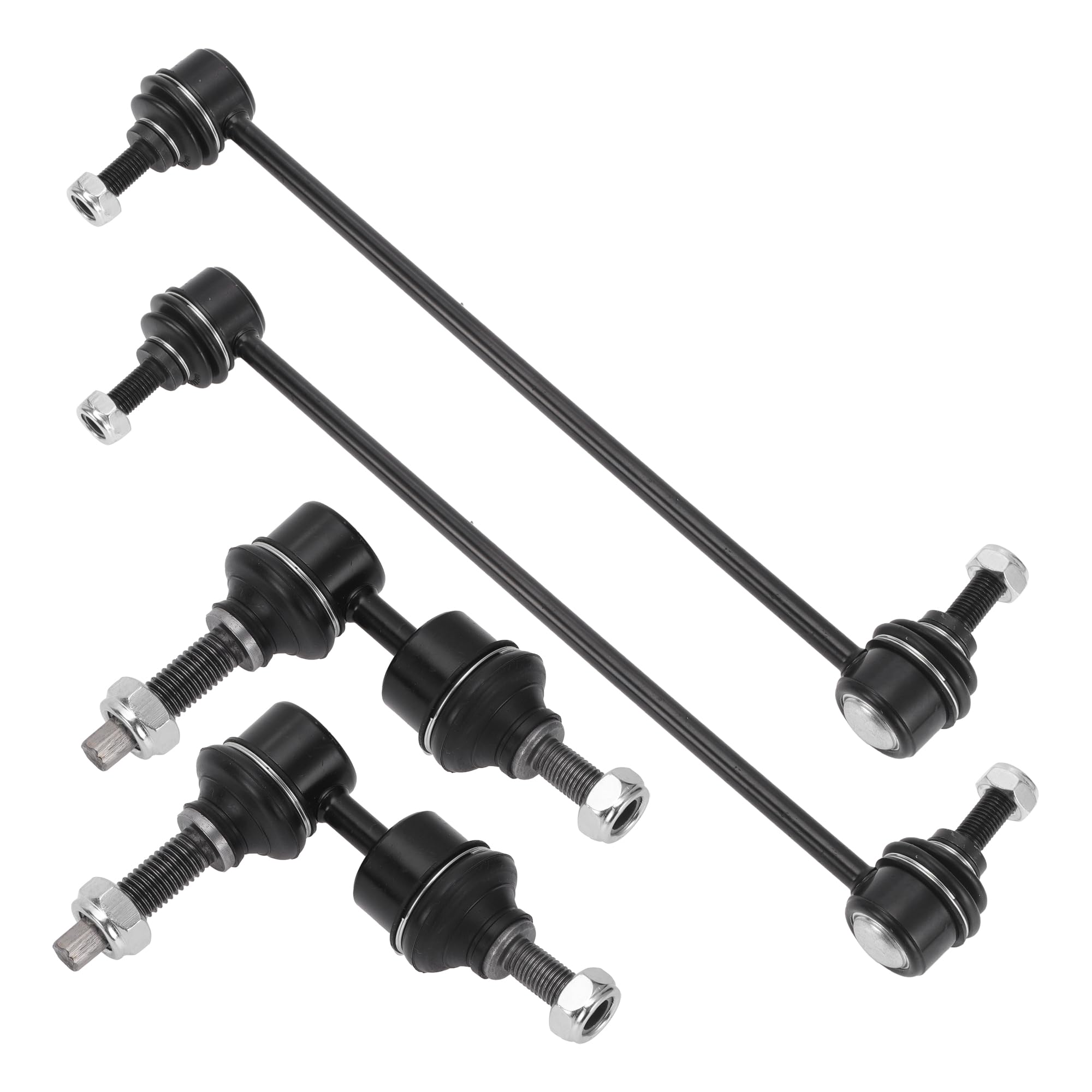 TFordに対応 F-OCUS 2015-2018用 Fordに対応 C-Max 2015-2018用のサスペンションキットに適合するフロントリアスウェイバーリンクスタビライザーリンクキット4個|エムーエムショップ