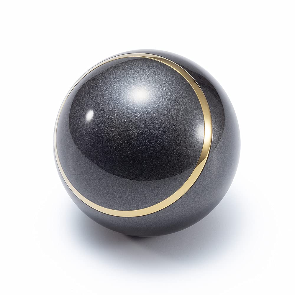 仏壇屋 滝田商店 ミニ骨壷 マナージュ ネイビーブラック 直径5.5cm×高さ5.3cm 骨壺 骨つぼ 遺骨入れ 手元供養 証明書付|エムーエムショップ