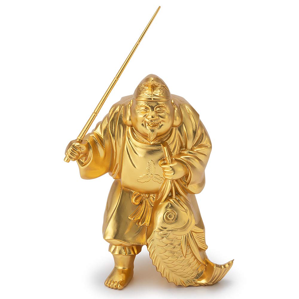 仏壇屋 滝田商店 仏像 開運招福七福神・恵比寿 (高さ8.3cm×巾6cm)【牧田秀雲作】◆商売繁盛・無病息災・福徳・福運・厄除け【滝田商店発行 証明書付】