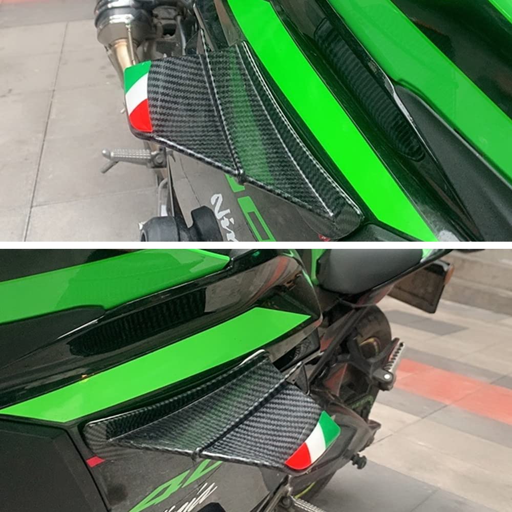カワサキニンジャ400 300 Z400 Z900 ZX10R ZX25R ZX-10R ZX-25R H2 ダウンユニバーサルオートバイウイングレット空力ウイングキットスポイラー