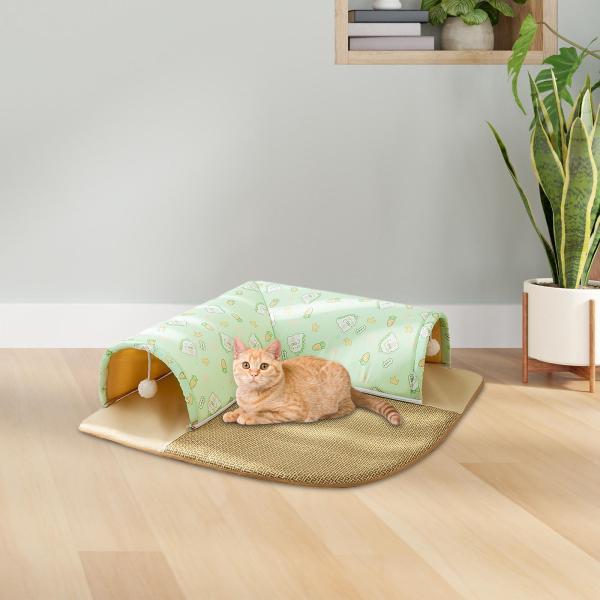 猫用水平坑遊び道具 子ネコ用愛玩動物備品 折りたたみ式愉しみ 子ネコ用水平坑熱電子管 L