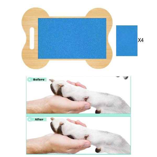 丈夫な犬用スクラッチパッド 爪用 両面ネイル 大型犬用 ブルー|エムーエムショップ