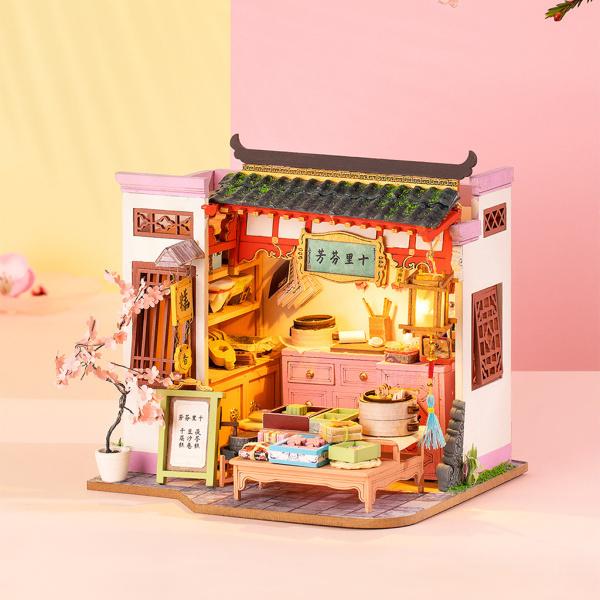 楽天市場】ドールハウスキットミニチュアDIY中国のビンテージ