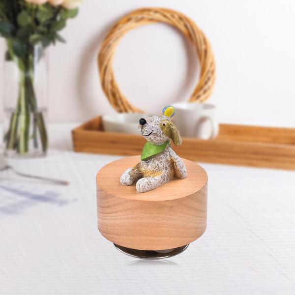オルゴール 回転 木製の素材 古典的 耐久性 工芸 動物のデザイン かわいい 面白い 美しい 雰囲気 癒しグッズ 誕生日 友人 彼女 贈り物 プレゼント ギフト 新生活