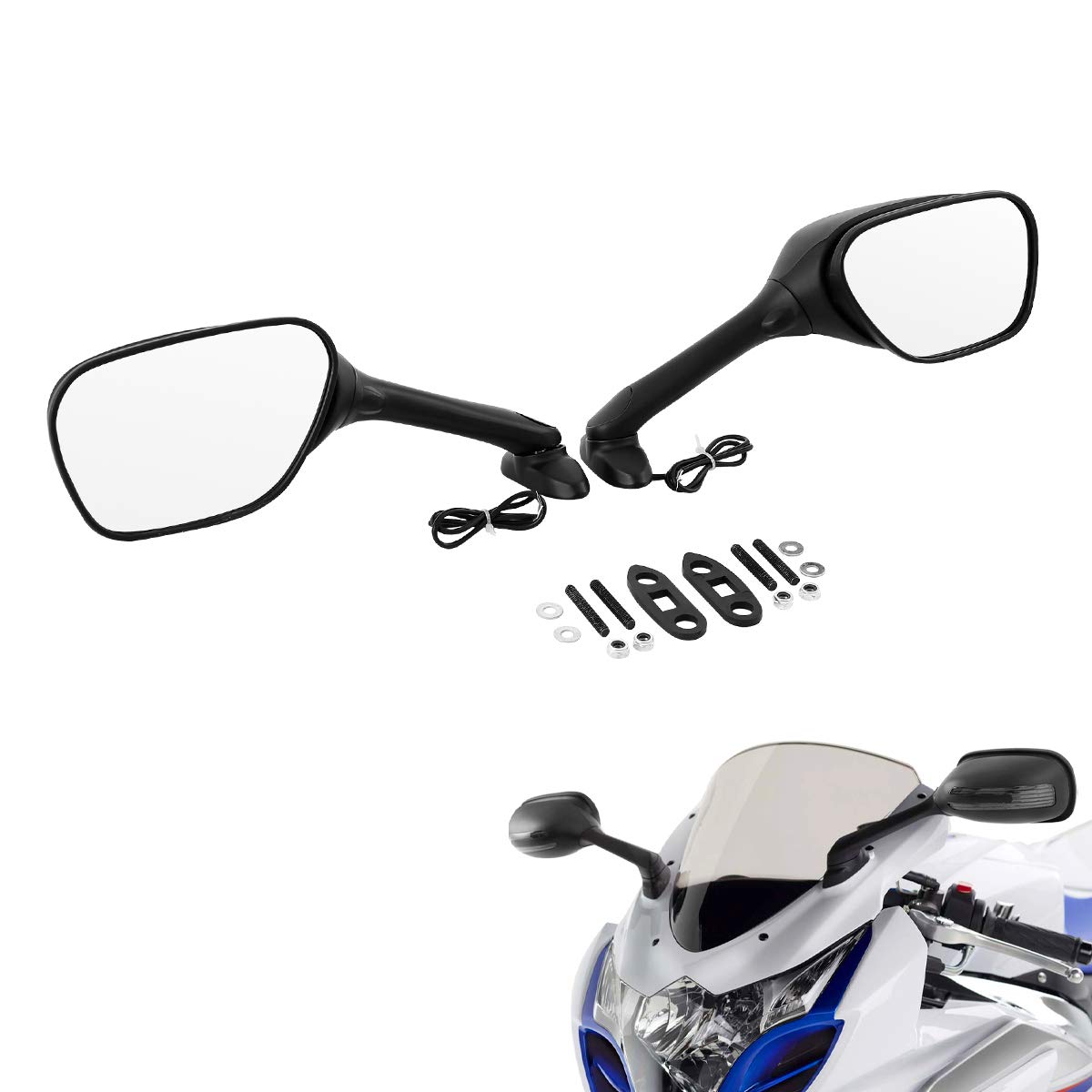 ウインカー 付き ミラー スズキ GSX-R1000 2005-2015 K5~K9 L0~L5 対応