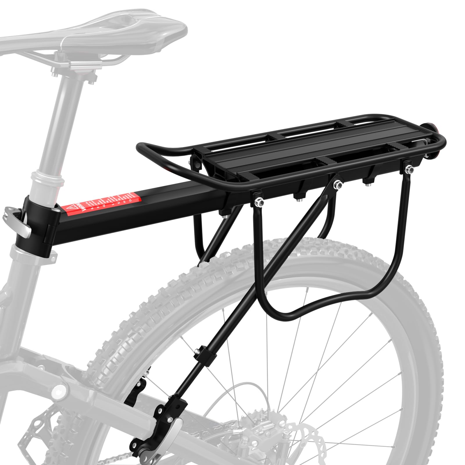 リアバイクカーゴラック、フェンダー付き自転車ラゲッジラック、自転車ラック耐荷重110ポンド、マウンテンバイク用クイックリリース自転車ラック 28,753円