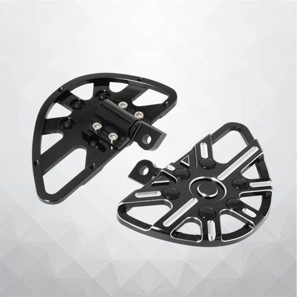 ハーレーツーリングブラック用モーターサイクルフットペグレストフットレストペダル