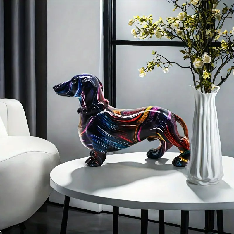 楽天市場】【送料無料】ミニチュアダックスフンド(錆び色）の石の彫刻