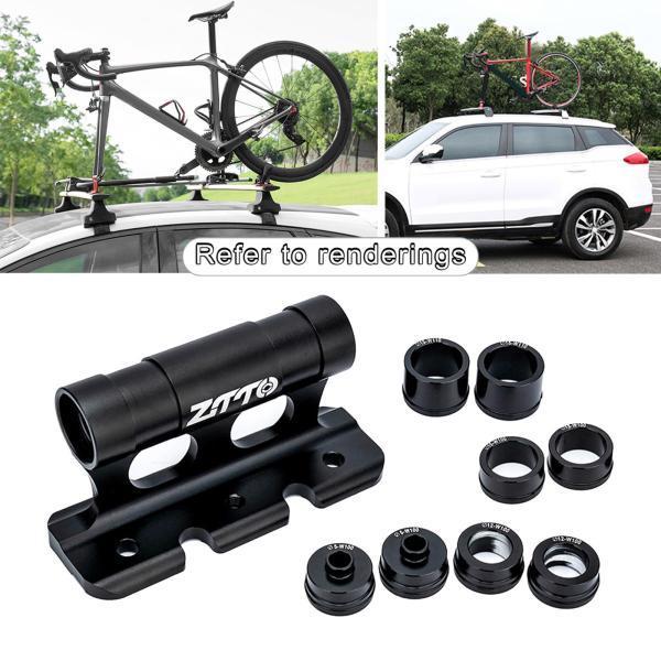 アロイバイクカールーフマウントラック自転車保管輸送フロントフォークブロックマウントラッククイックリリーススルーアクスルキャリア｜エムーエムショップ