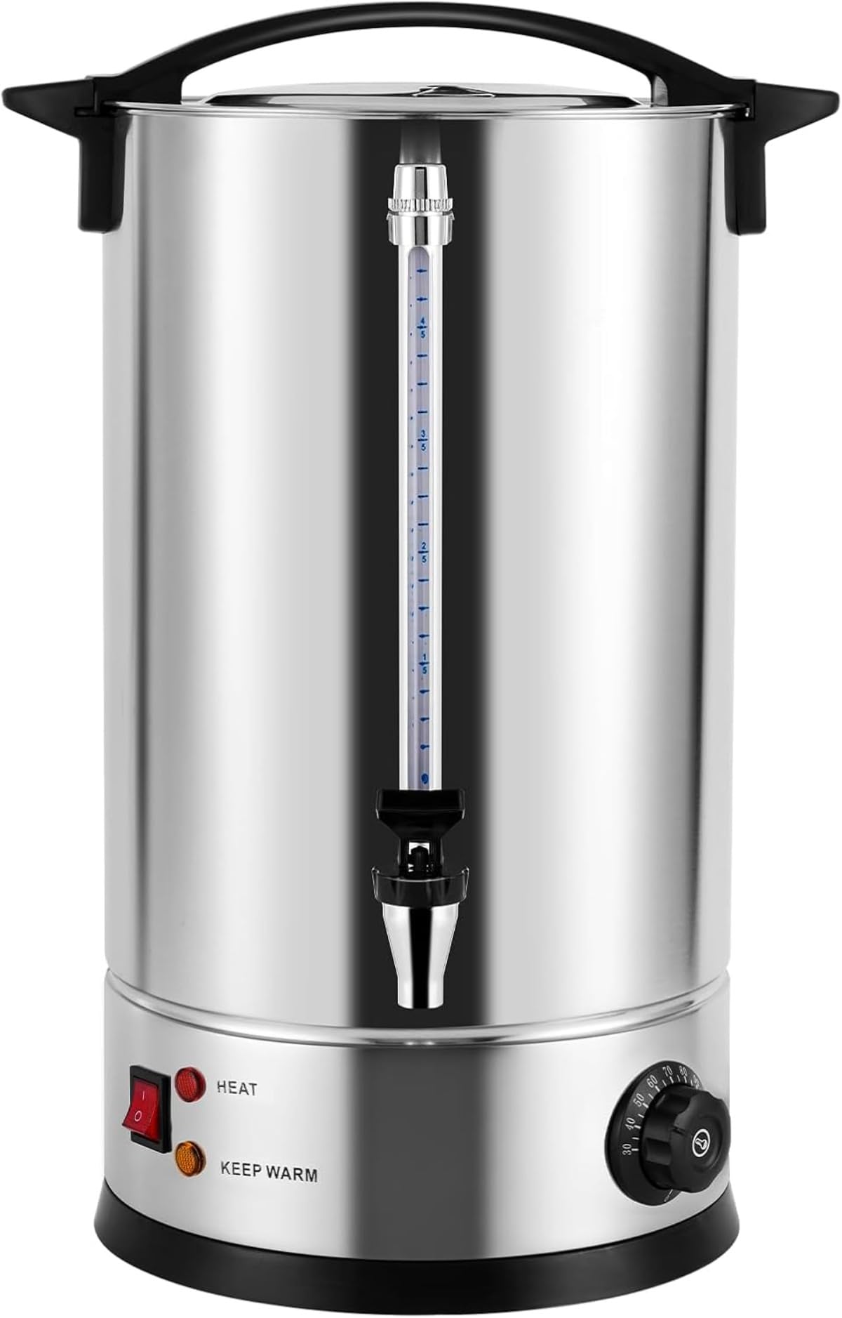 灯し火保温ジャグ ウォータージャグ ステンレス鋼 8L 熱度自然調整 6.8L-16L お水/珈琲/茶の葉ポット ミルクティータンク 断熱蒸気ガマ 110V お水サーヴァー (B,12L)