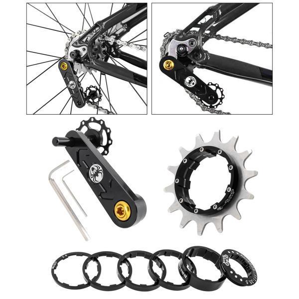 バイクシングルスピードカセットコグMTB自転車チェーンテンショナーブラック14T|エムーエムショップ