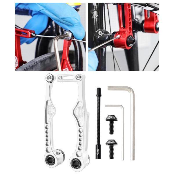 サイクリングVブレーキフロントリアレバーBMX修理部品に適合シルバー126x60.8mm｜エムーエムショップ