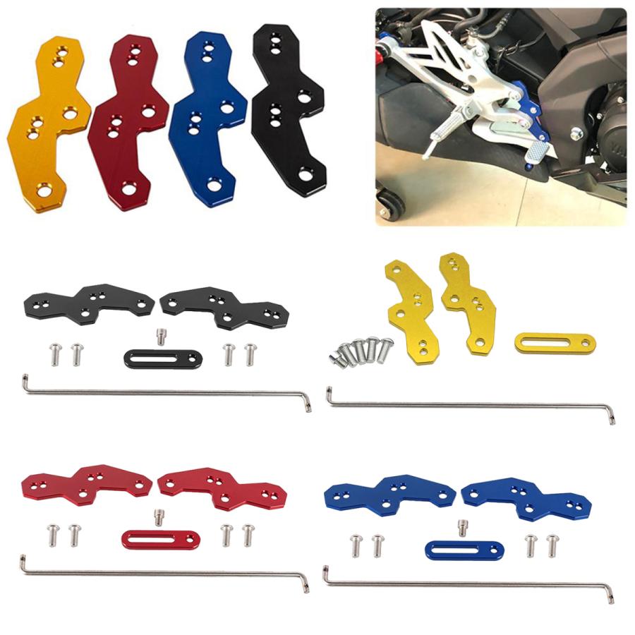 オートバイアダプタブロック足ペグペダルベースフットペダル移し替えるブラケットキットヤマハYZF-R15 V3 2018 2019 2020