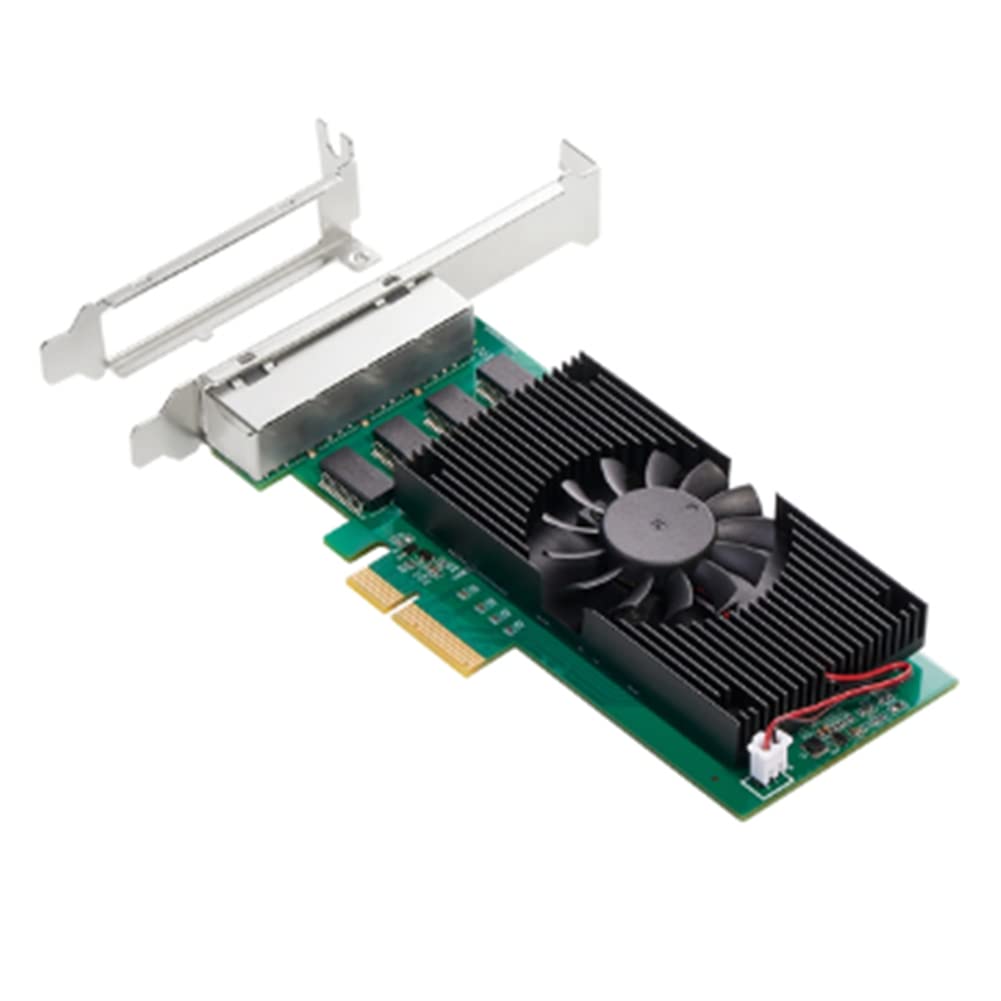 I225 チップ 4ポート 2.5G RJ45 ネットワークアダプター PCIe X4 4 ポート 100/1000M/2500 ギガビットイーサネットネットワーク LAN カード NIC(A)｜エムーエムショップ