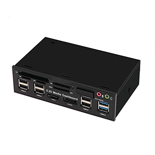 5.25インチのUsb 3.0フロントパネル、PC Usb 3.0 / 2.0ハブE-Sata Sataオーディオのマルチ-カードリーダー、コンピュータケースのオプティカルドライブ-ベイ用｜エムーエムショップ