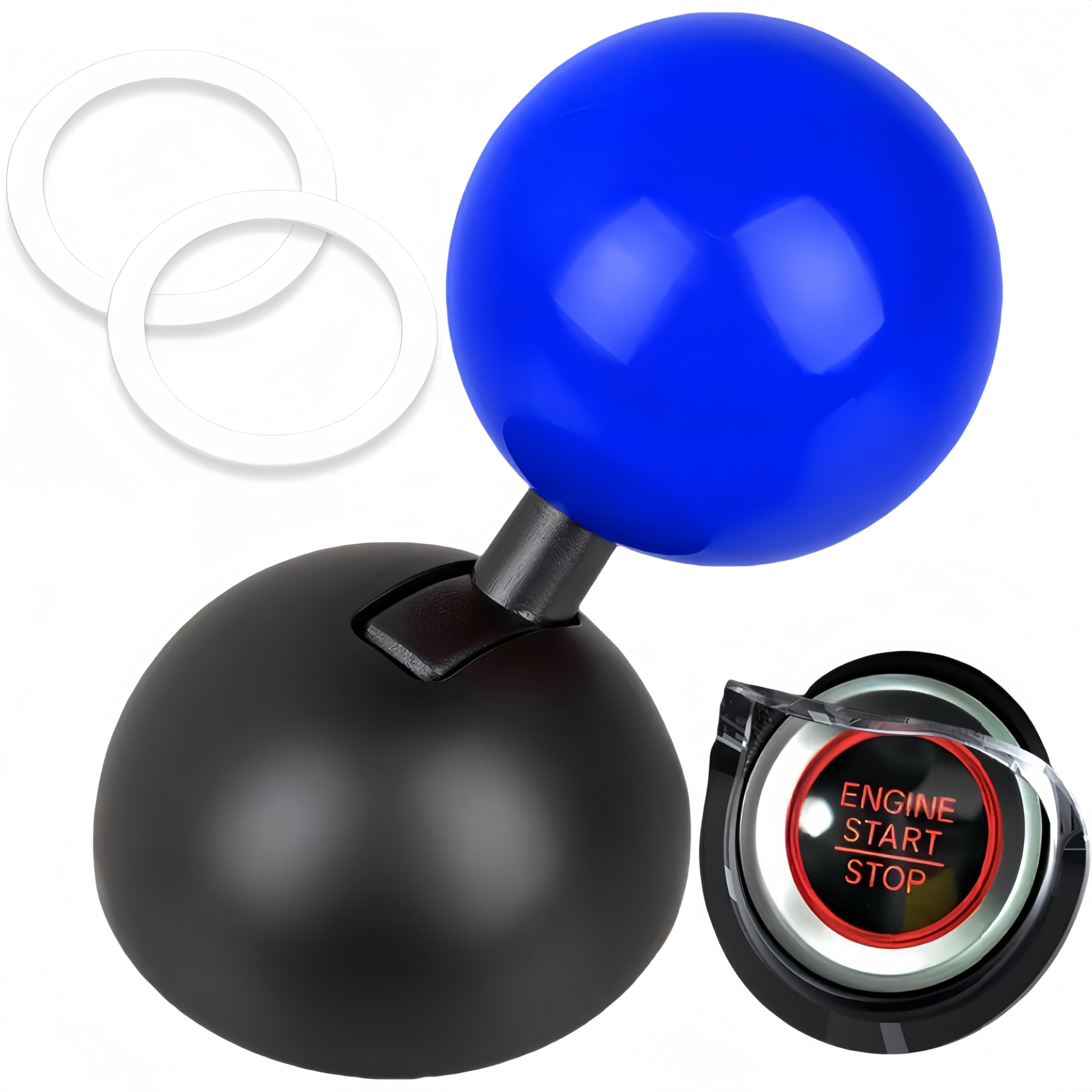楽天市場】エンジンスタートボタン 2個セット レバー 面白い 車
