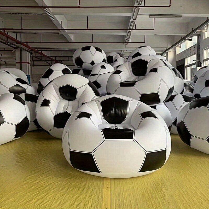 1つ、サッカーボールデザインのインフレータブルソファ（一人掛け）、思わしいなPVC原料品、余暇女性議長、身寄り用＆戸外用調度品、難民キャンプに助けになる、運動競技主題メロディの飾り付け 日用品雑貨・文房具・手芸-その他