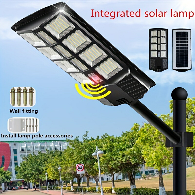 1pc ソーラー街路灯、モーションセンサー付き防水 LED ソーラー経路ライト、パティオヤード裏庭、ポーチ \u0026 パティオライト用屋外壁照明ライト