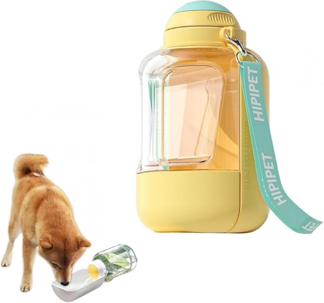 犬 水飲み器 ペット 水飲み おやつ 給水器 水槽付き 犬用品 犬猫など 犬用水入れ ペットウォーターボトル 餌/水 両用2way 容量 水漏れ防止 高温耐性 携帯用飲み器 多種ペット適用 アウトドア 多機能 散歩 持ち運び|エムーエムショップ