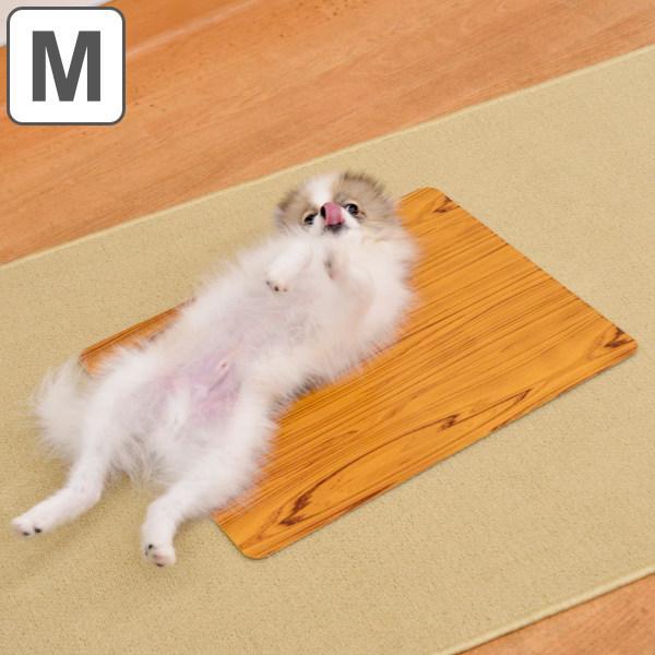 クールアルミプレート 木調 M 40cm×30cm ペット 暑さ対策 （ ひんやりマット クールマット ひんやり シート ）