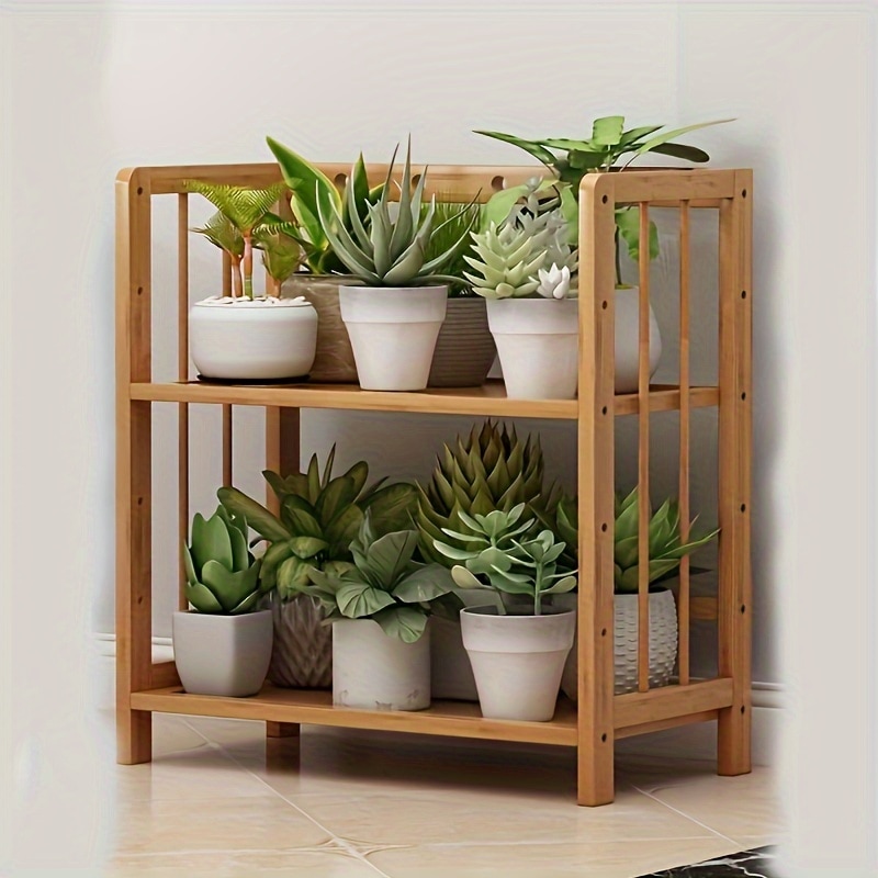 製の植物スタンド庭のプランター収納棚花の鉢台スタンド多層収納ラックリビングルームの装飾バルコニーガーデン用品家庭の整理整頓用品ホームデコレーション美学的な部屋の装飾