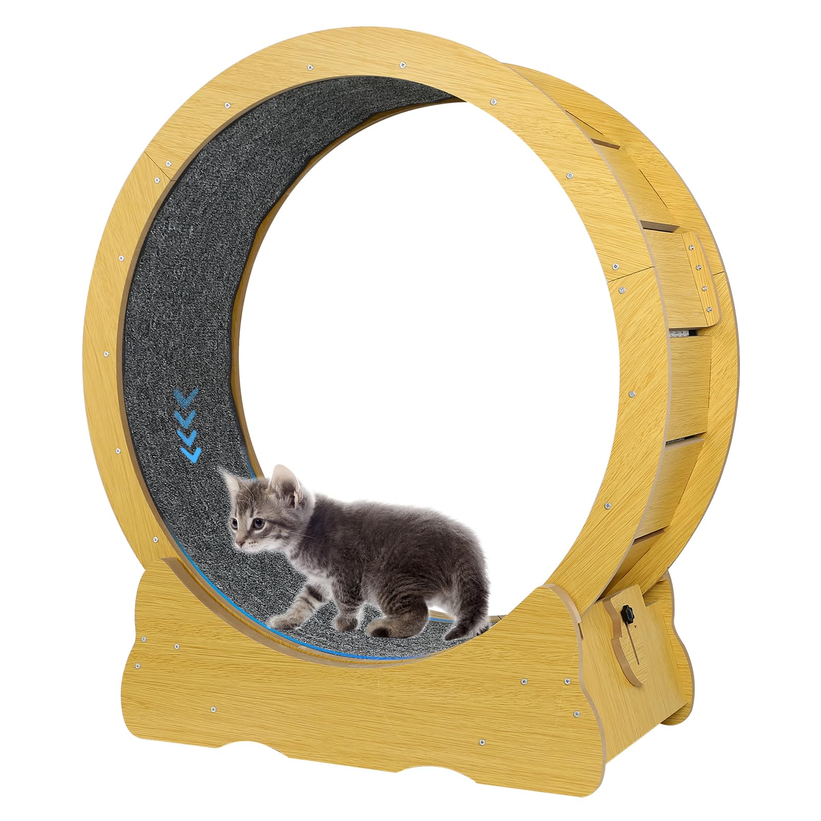 猫用トレッドミル 猫 おもちゃ キャットホイール 猫ランニングホイール 直径113センチメートル 猫の爪とぎ 猫の爪研ぎ 猫ちゃんの体力を鍛え、ストレスを軽減するのに役立ちます 運動が好きで、爪を研ぐのが好きな猫ちゃんや、運動不足の猫ちゃんに非常に適しています|エムーエムショップ