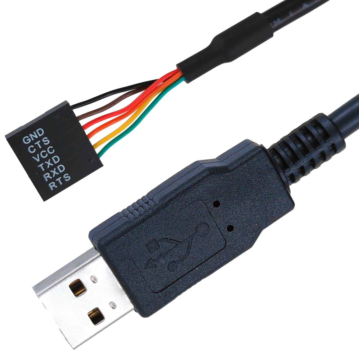USB - 禾穀類 TTL 3.3V 6いの一番 UARTうつり変わり有線テレビ、TTL 232R 3V3禾穀類有線テレビ、6フート/1.8m 日用品雑貨・文房具・手芸-その他