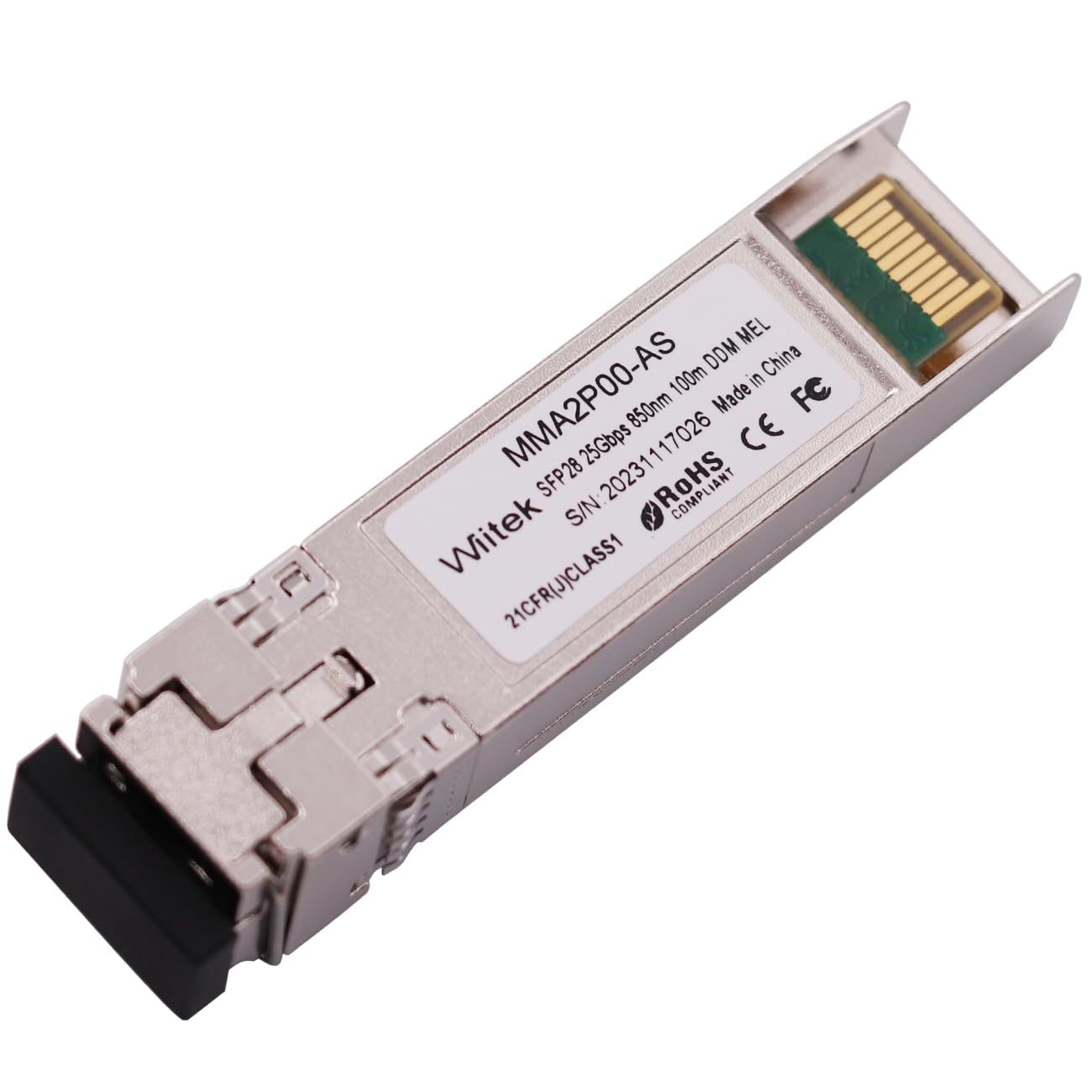 25G SFP28 SFP+ 光トランシーバー 25GBase-LRデュプレックスLC SMFモジュール 1310nm DDM 最大10km Mellanox MMA2L20-AR用