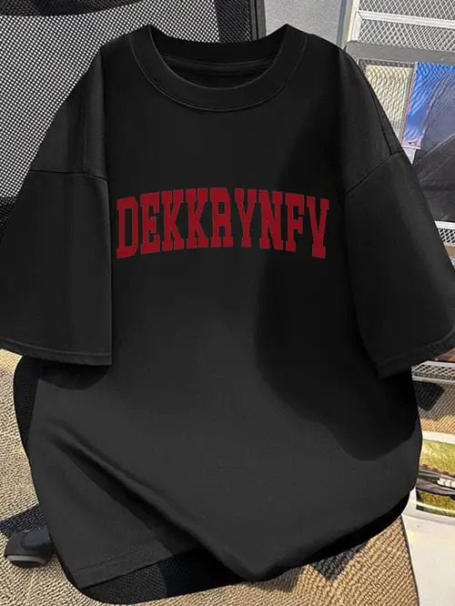 楽天市場】赤い文字がプリントされた200gのブラックTシャツは