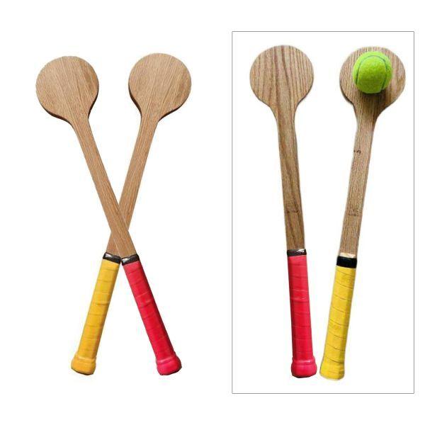 テニス ポインターラケット テニス バット 木製 トレーナー機器 2点セット コントロール 初心者 練習 スイートスポット位置 正確にヒット 素晴らしい 携帯用|エムーエムショップ