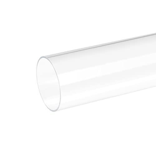 76 mm x 80 mm 500 mm全長 クリア アクリルパイプ 剛性 プラスチックチューブ 水槽 水道管 冷却|エムーエムショップ