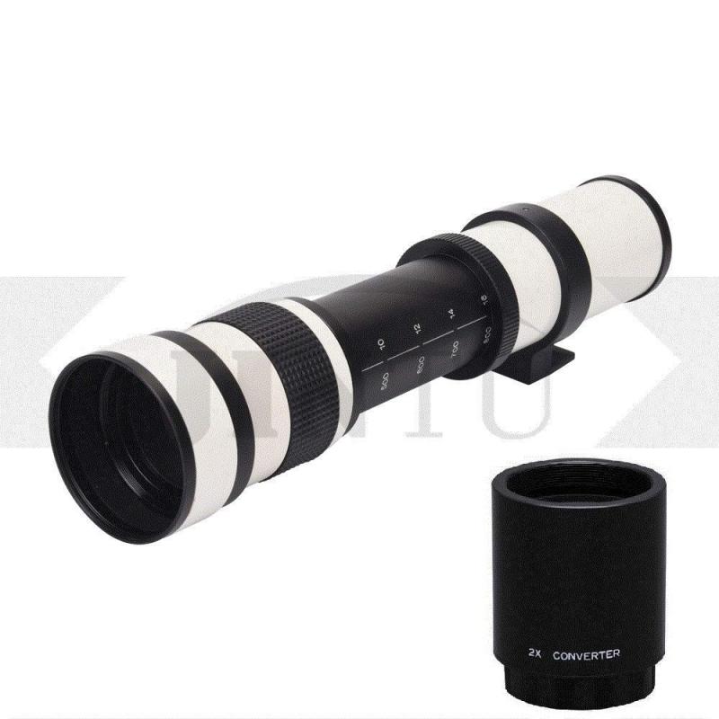 JINTU 420-1600粍 f / 8.3 固定ディスクハウツー物望遠水晶体+ 2倍望遠水晶体 D600 D610 D700 D750 D800 D800e D810 D810a D850 D3400 D5000 D5100 D5200 D5300 D55