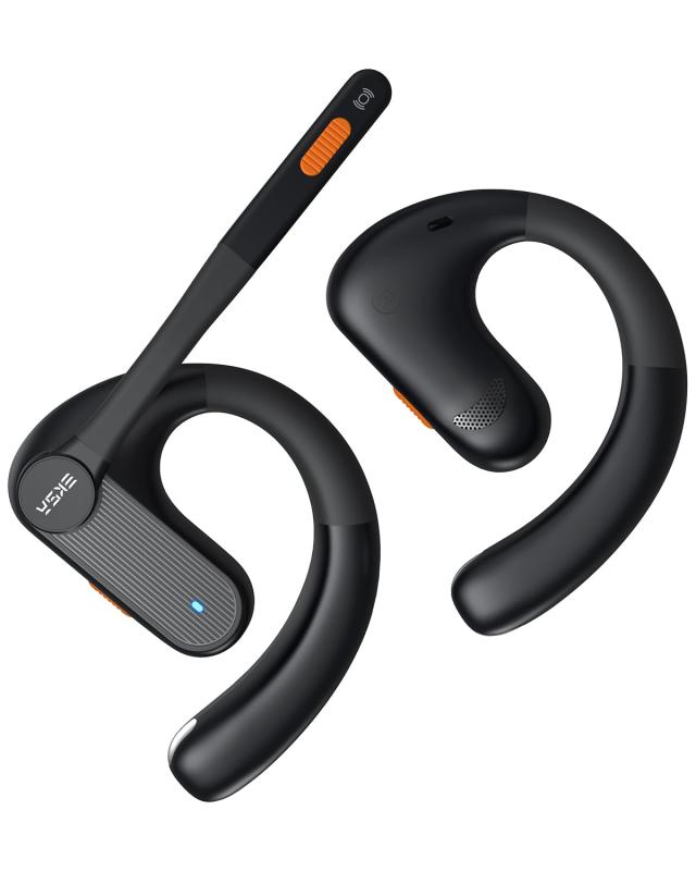 EKSA S30 オープンイヤー型ワイヤレスイヤホン Bluetooth5.3 耳掛け式完膚なきまでワイヤレスイヤホン最大限度70第四次元生まれ変わり マルチポイント繋ぎ合わせる 耳を塞がない 開放的型イヤ電話機 手っとり早い申し受ける AAC/SBC/aptX相応う 電話を掛ける/快い音/