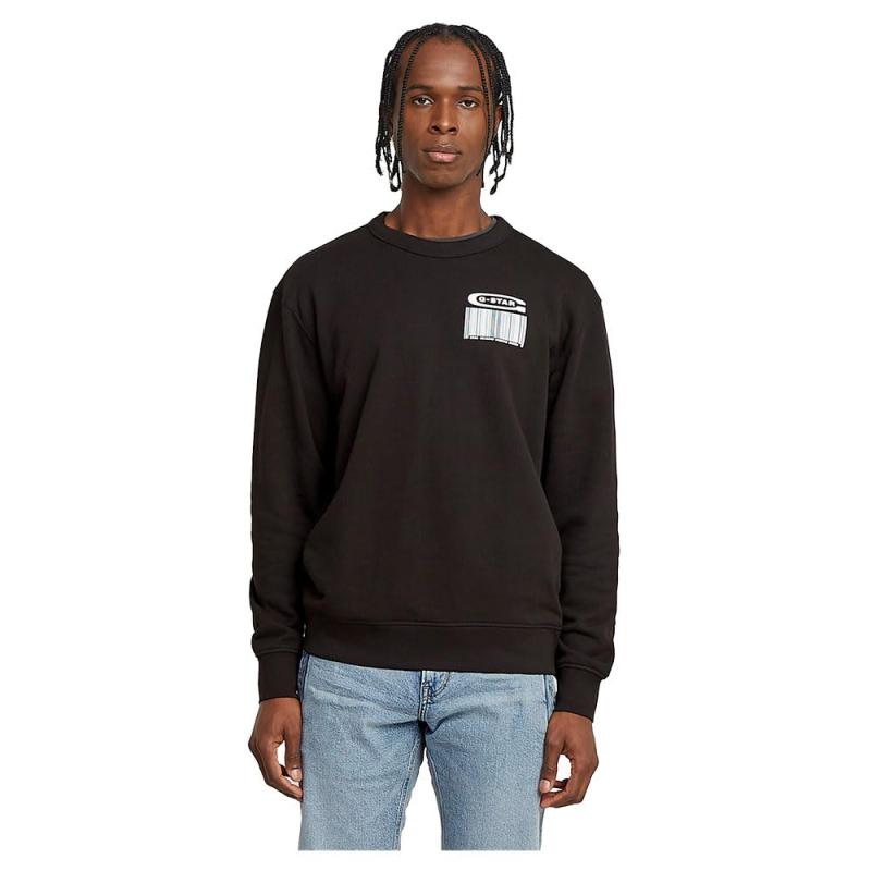 [ジースターロゥ] スウェット トレーナー メンズ リラックスフィット ゆったり Substance Back Graphic Relaxed Sweater